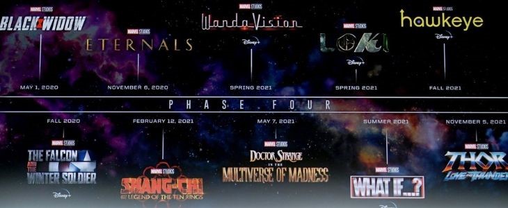 Upcoming Marvel movies 2019 to 2022